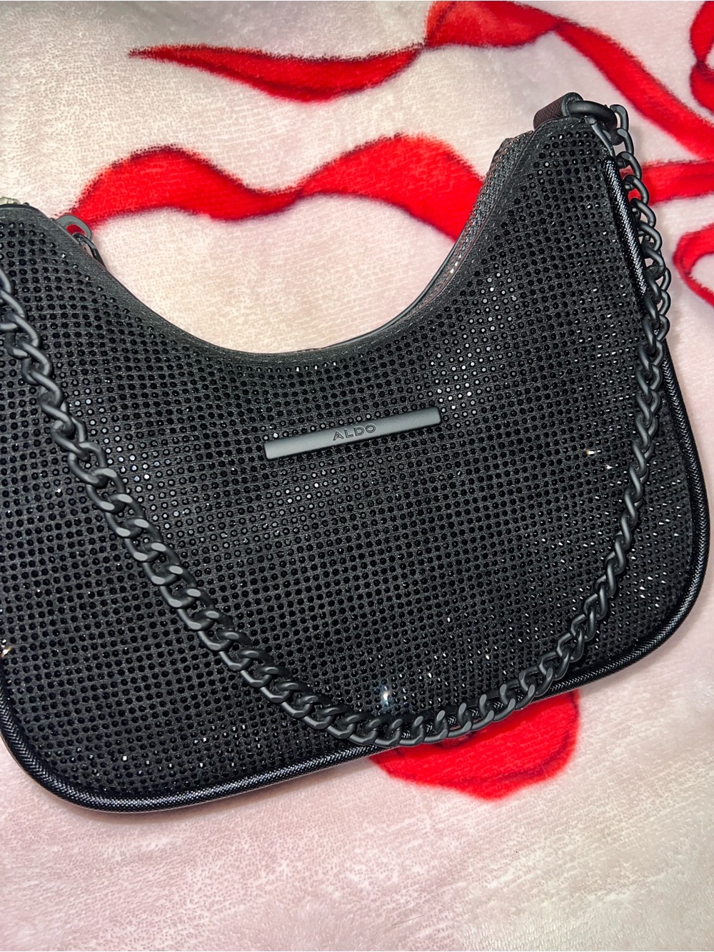 Aldo Black Rhinestone Purse - Picture 4 of 5